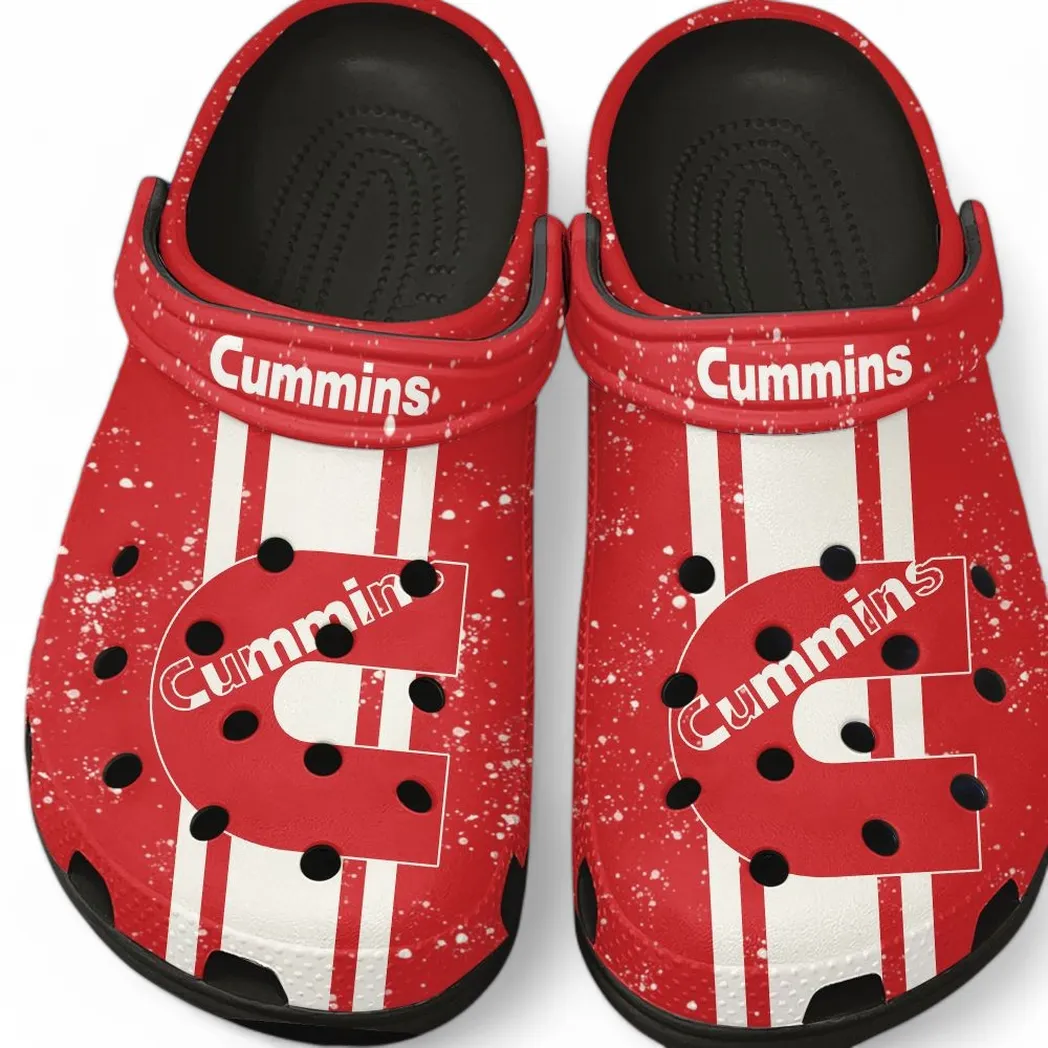 Custom PowerMax Engines Inspired Clog All Over Print, Comfortable Slip-On Footwear for Auto Fans CAR620 - Black