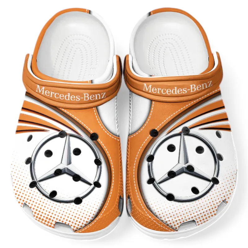 Custom Premium Road Vehicle Inspired Clog All Over Print, Comfortable Slip-On Footwear for Auto Fans CAR181 - Orange
