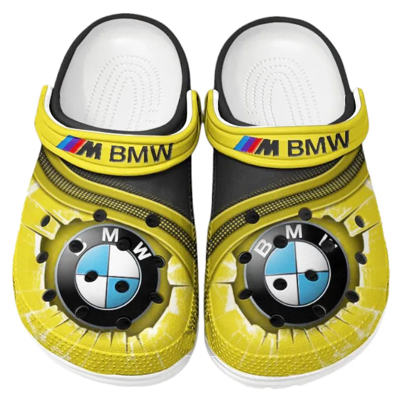 Custom Prestige Automobile Inspired Clog All Over Print, Comfortable Slip-On Footwear for Auto Fans CAR188 - Yellow