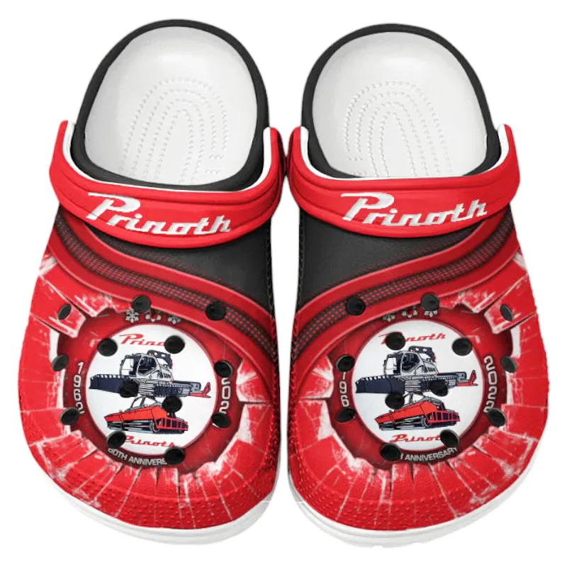 Custom Professional Slope Machine All Over Print Clog, Comfortable Slip-On Shoes for Everyday Wear CAR188 - Red