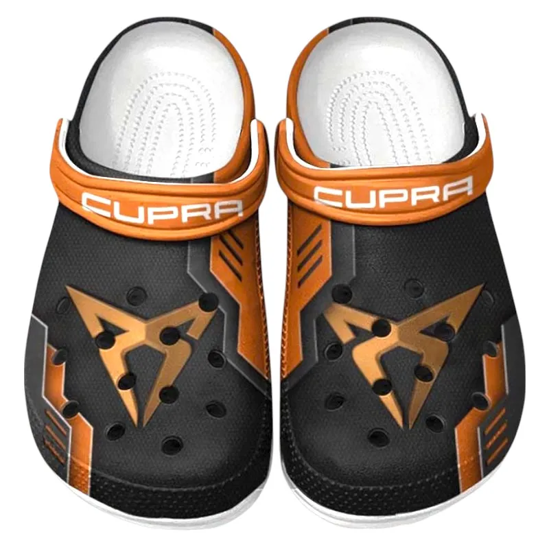 Custom Racing-Inspired Car All Over Print Clog, Comfortable Slip-On Shoes for Everyday Wear CAR185 - Orange