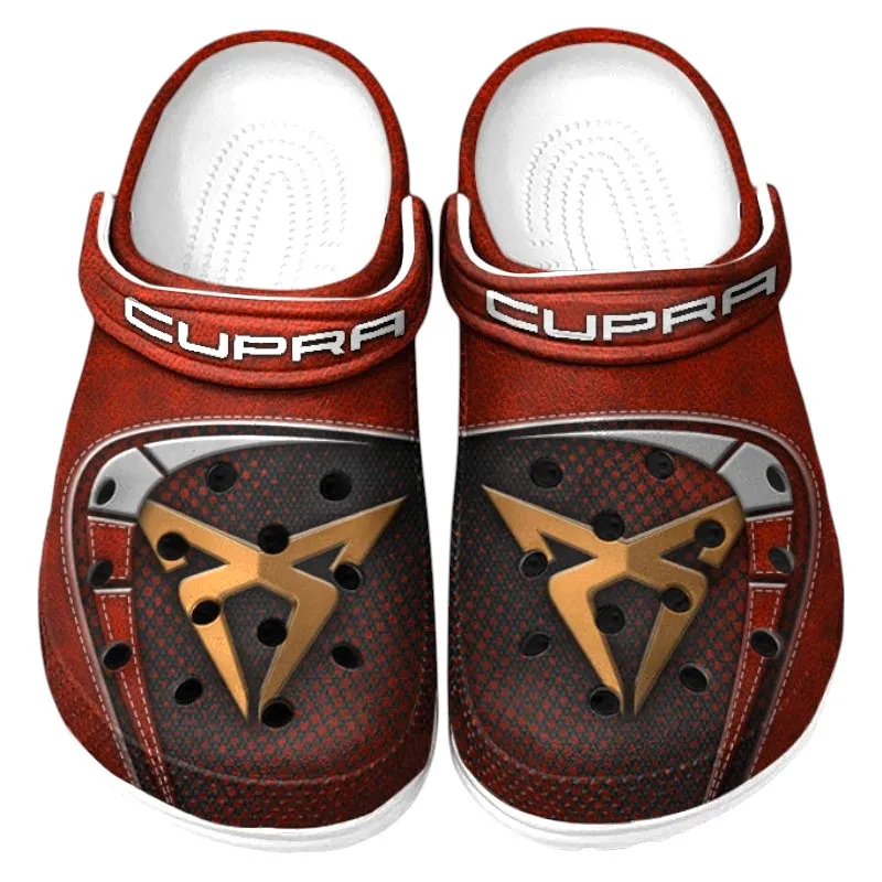Custom Racing-Inspired Car Inspired Clog All Over Print, Comfortable Slip-On Footwear for Auto Fans CAR177 - Red