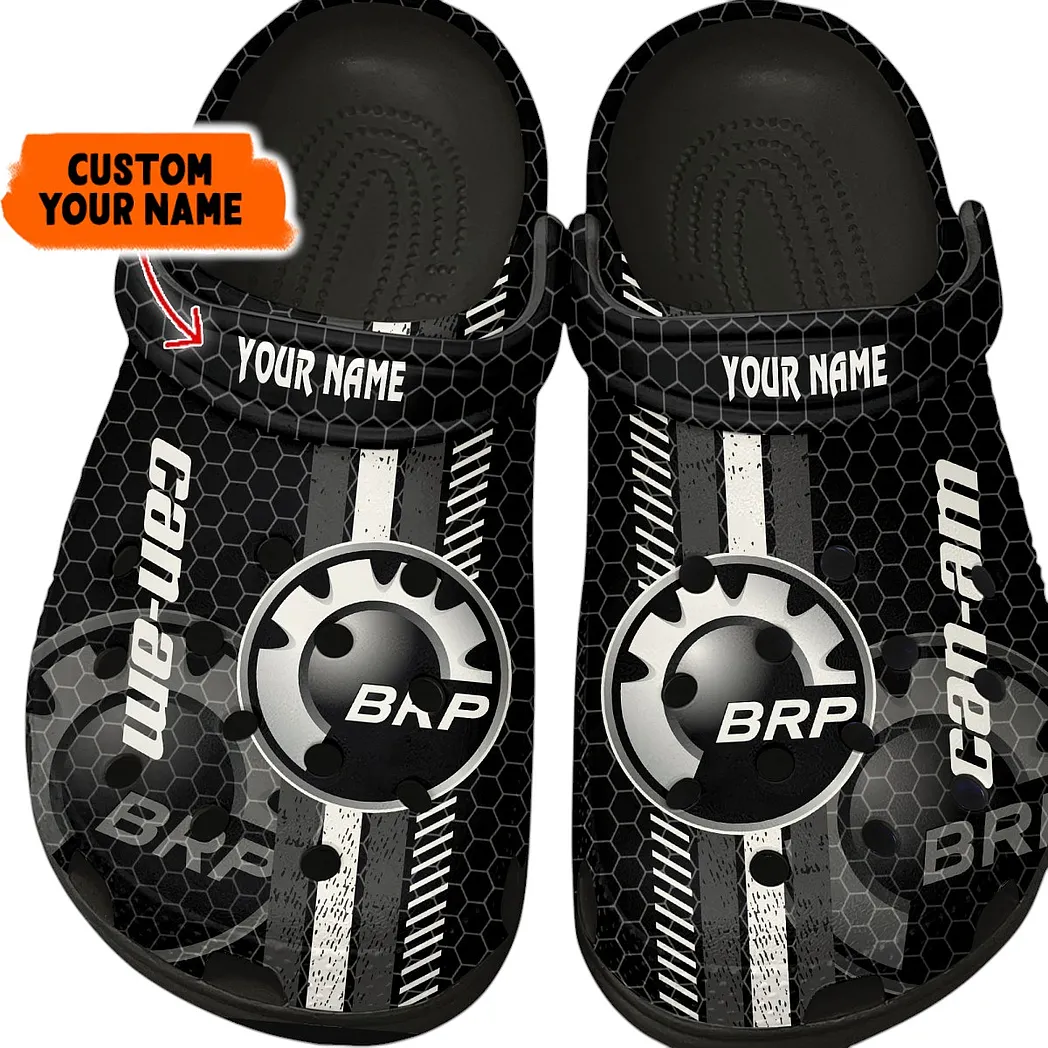 Custom Recreational Quad Inspired Clog All Over Print, Comfortable Slip-On Footwear for Auto Fans CAR820 - Black
