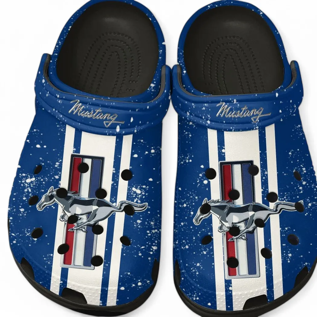 Custom Retro Coupe All Over Print Clog, Comfortable Slip-On Shoes for Everyday Wear CAR620 - Black