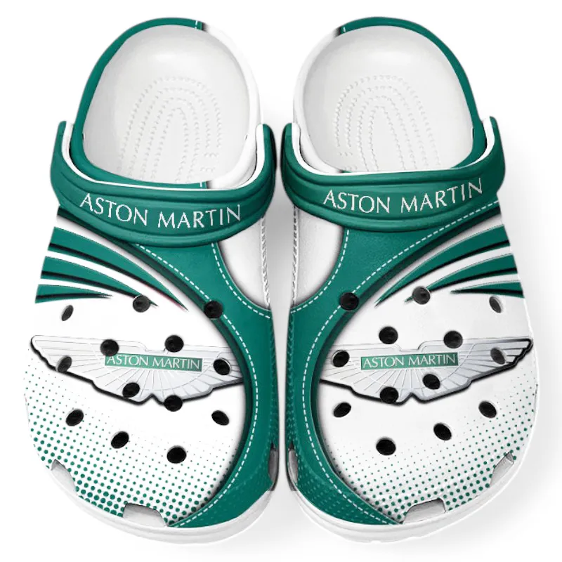 Custom Road Bike Inspired Clog All Over Print, Comfortable Slip-On Footwear for Auto Fans CAR181 - Green