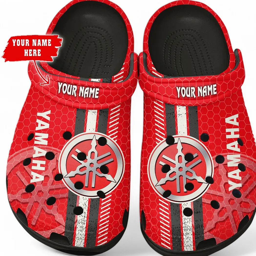Custom Road Motorcycle All Over Print Clog, Comfortable Slip-On Shoes for Everyday Wear CAR820 - Black