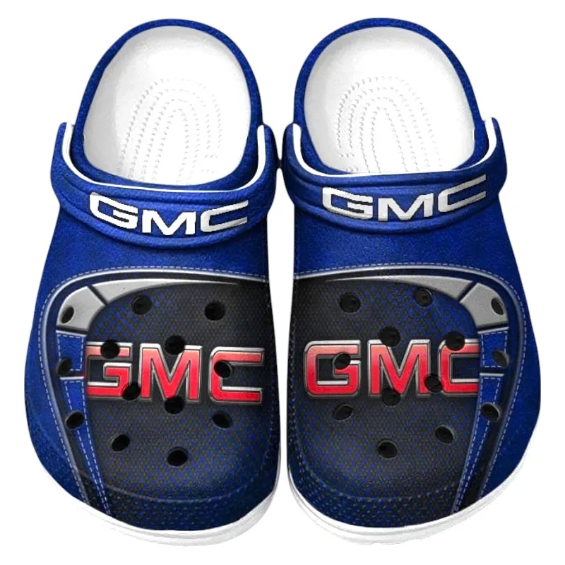 Custom Road Trip Car Inspired Clog All Over Print, Comfortable Slip-On Footwear for Auto Fans CAR177 - Blue