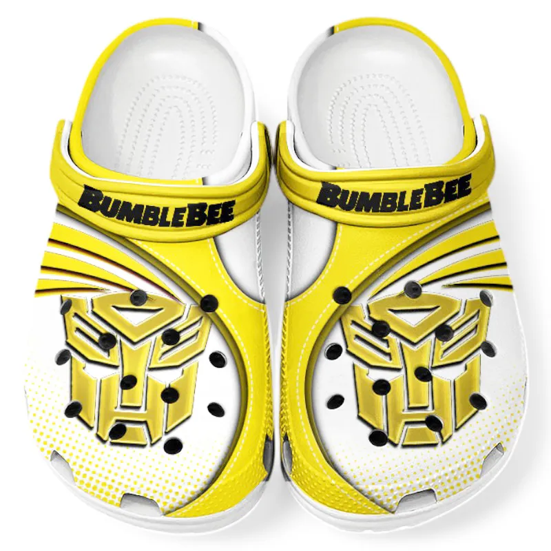 Custom Speedy Coupe Inspired Clog All Over Print, Comfortable Slip-On Footwear for Auto Fans CAR181 - Yellow
