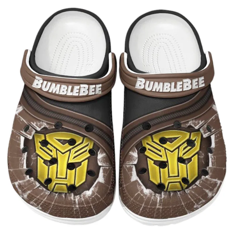 Custom Speedy Coupe Inspired Clog All Over Print, Comfortable Slip-On Footwear for Auto Fans CAR188 - Brown