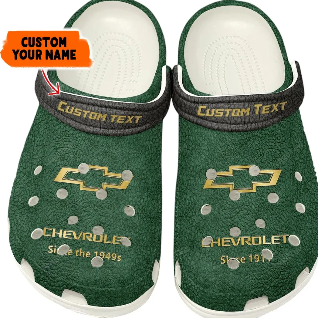 Custom Sporty Compact Vehicle Inspired Clog All Over Print, Comfortable Slip-On Footwear for Auto Fans CAR141 - Kelly Green