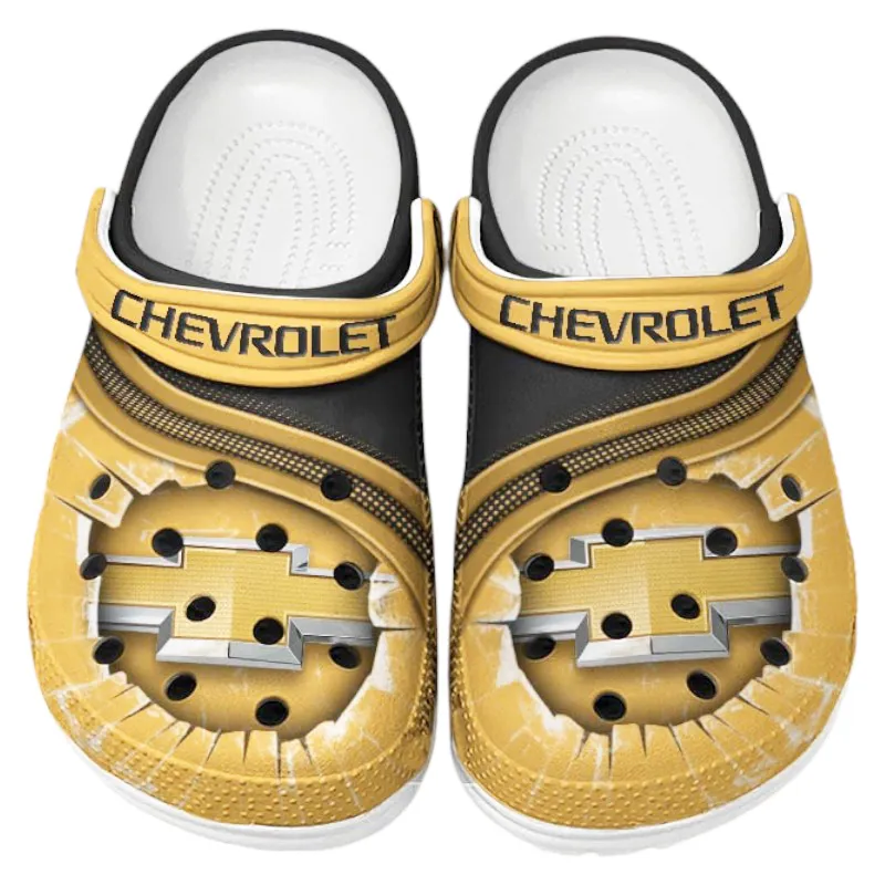 Custom Street Racer All Over Print Clog, Comfortable Slip-On Shoes for Everyday Wear CAR188 - Yellow