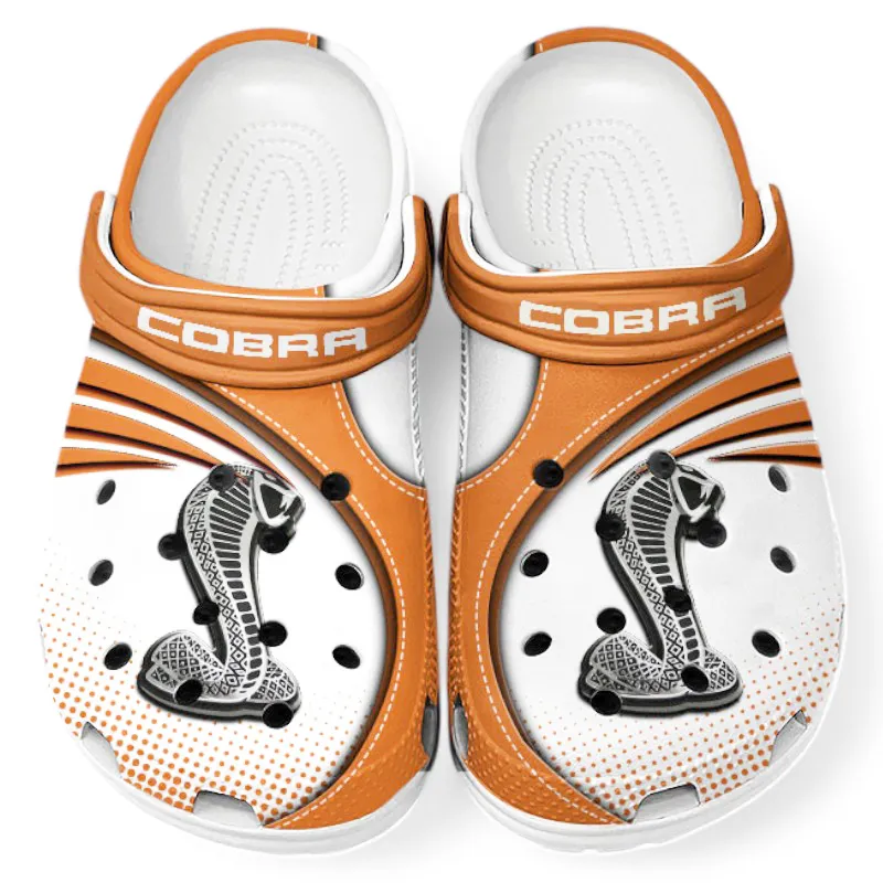 Custom Street Racing Auto All Over Print Clog, Comfortable Slip-On Shoes for Everyday Wear CAR181 - Orange