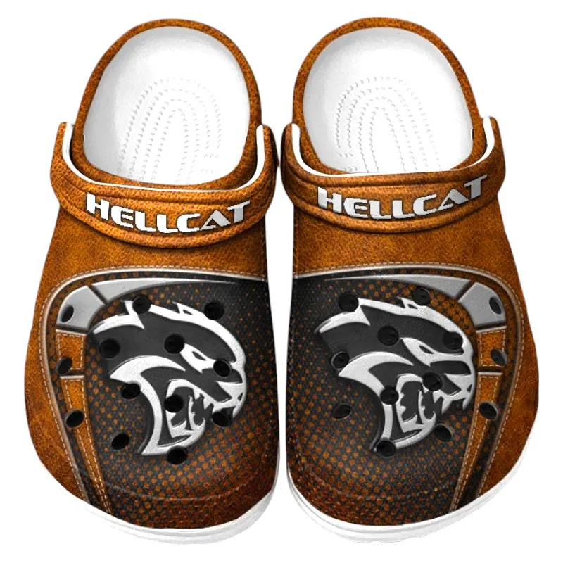Custom Supercharged Muscle All Over Print Clog, Comfortable Slip-On Shoes for Everyday Wear CAR177 - Orange