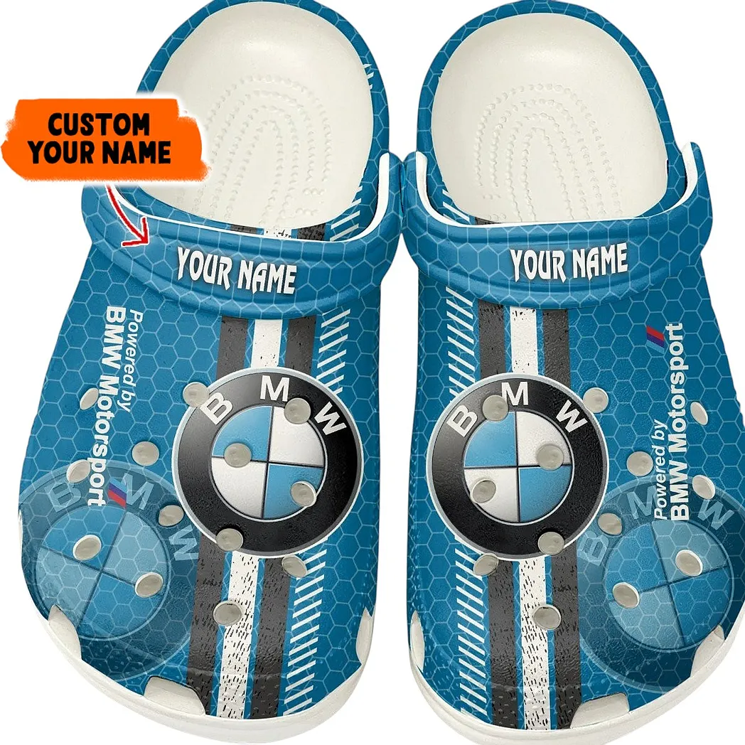 Custom Touring Bike All Over Print Clog, Comfortable Slip-On Shoes for Everyday Wear CAR820 - White