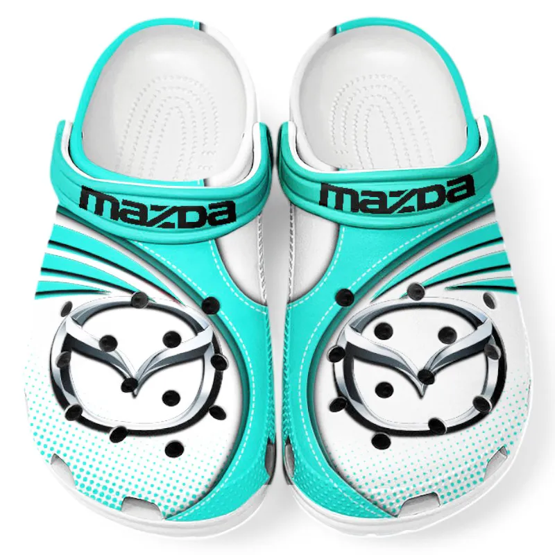 Custom Touring Car All Over Print Clog, Comfortable Slip-On Shoes for Everyday Wear CAR181 - Cyan