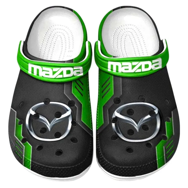Custom Touring Car All Over Print Clog, Comfortable Slip-On Shoes for Everyday Wear CAR185 - Green