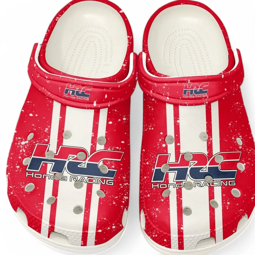 Custom Touring Motorcycle Inspired Clog All Over Print, Comfortable Slip-On Footwear for Auto Fans CAR620 - White