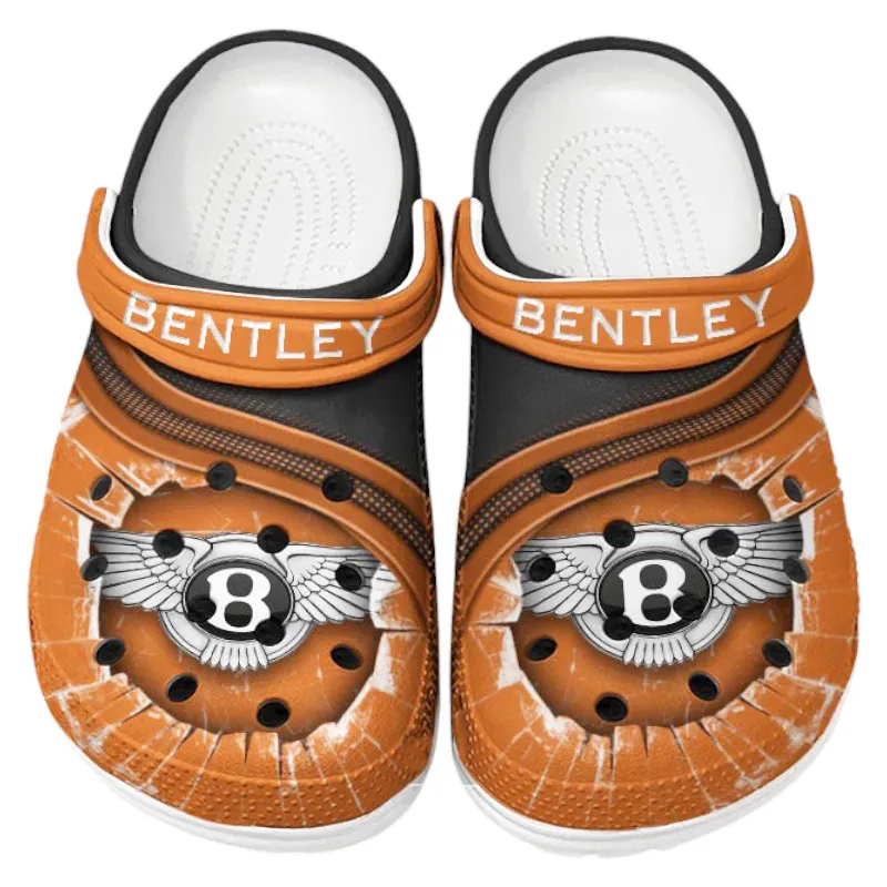 Custom Ultra-Comfort Sedan Inspired Clog All Over Print, Comfortable Slip-On Footwear for Auto Fans CAR188 - Orange