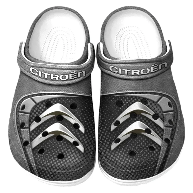Custom Urban Sedan All Over Print Clog, Comfortable Slip-On Shoes for Everyday Wear CAR177 - Gray