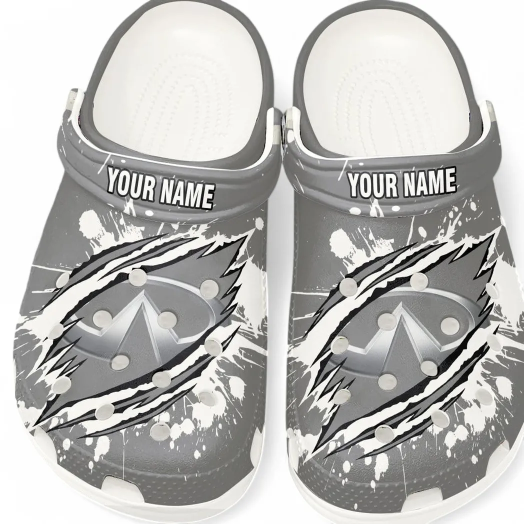 Custom Vintage Two-Wheeler Inspired Clog All Over Print, Comfortable Slip-On Footwear for Auto Fans CAR560 - White