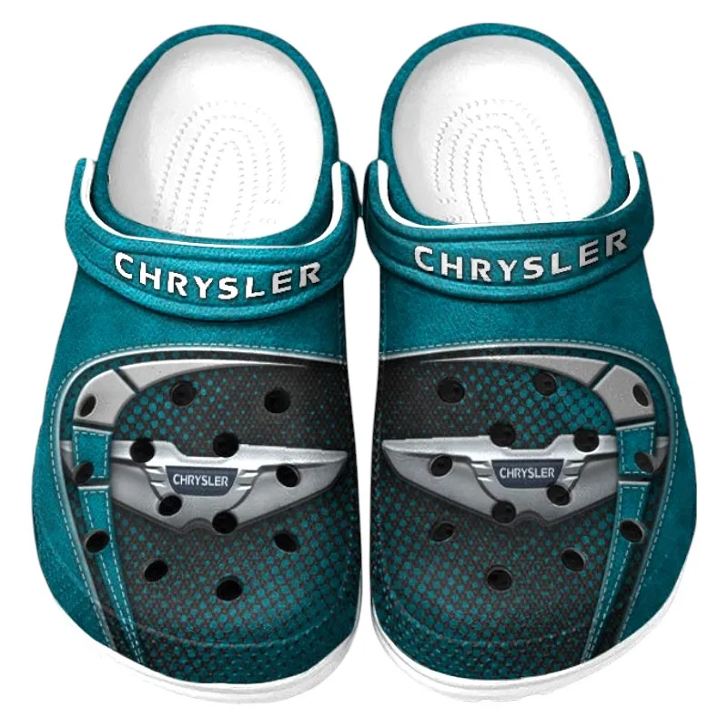 Cyan Custom American Sedan All Over Print Clog, Car Culture Inspired Footwear Gift for Men and Women CAR177
