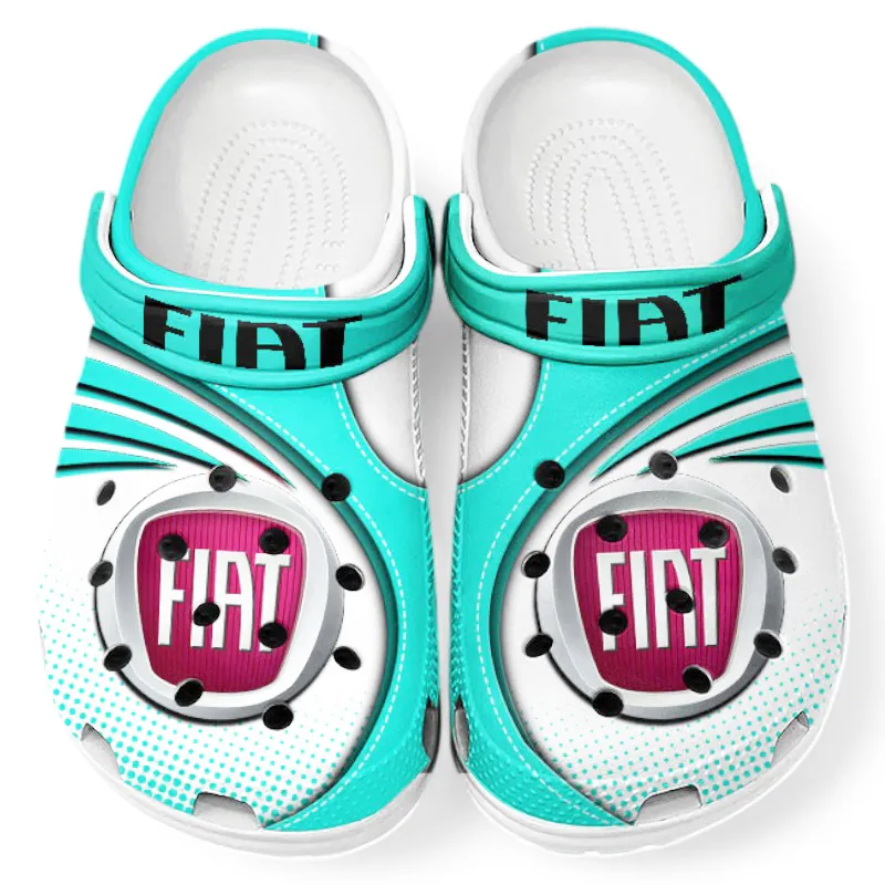 Cyan Custom Family Hatchback All Over Print Clog, Car Culture Inspired Footwear Gift for Men and Women CAR181