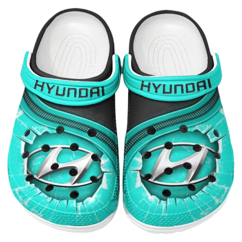Cyan Custom Hatchback All Over Print Clog, Car Culture Inspired Footwear Gift for Men and Women CAR188