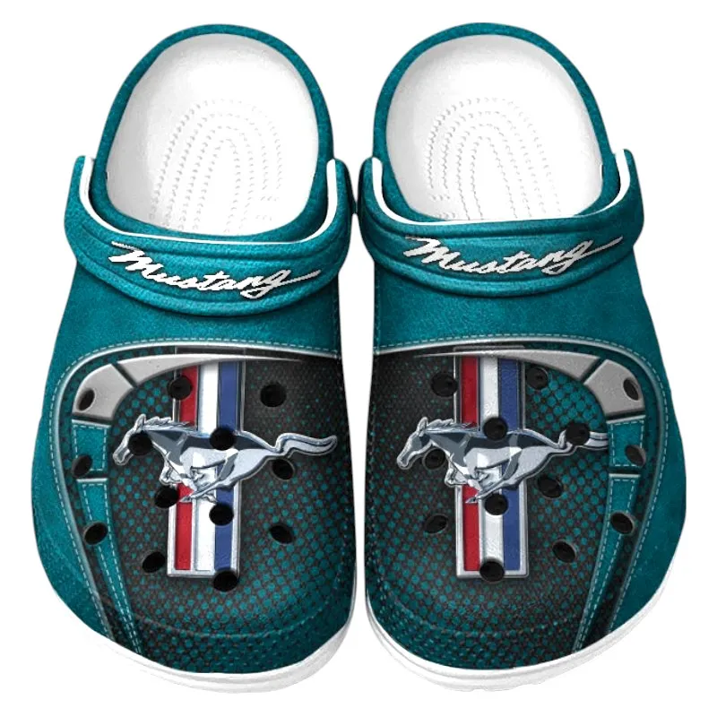 Cyan Custom Sporty Coupe All Over Print Clog, Car Culture Inspired Footwear Gift for Men and Women CAR177