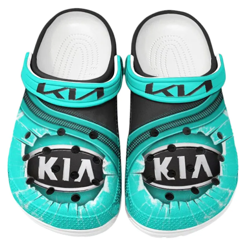 Cyan Edition Car Inspired All Over Print Clog, Perfect Gift Footwear for Automotive Enthusiasts CAR188
