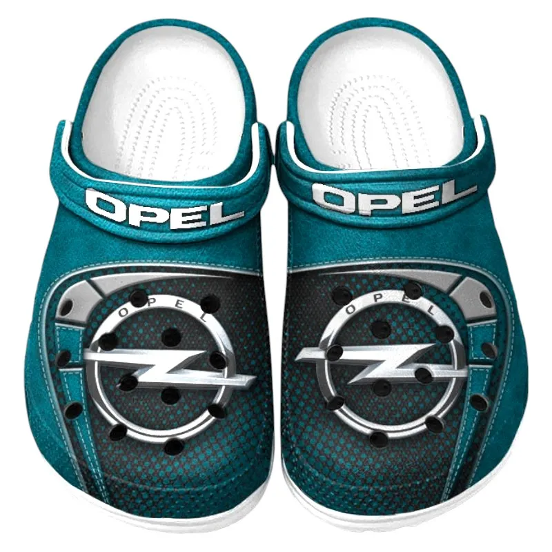 Cyan Edition Compact Car Inspired All Over Print Clog, Perfect Gift Footwear for Automotive Enthusiasts CAR177