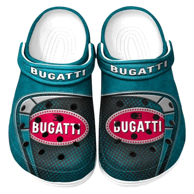Cyan Edition Hypercar Inspired All Over Print Clog, Perfect Gift Footwear for Automotive Enthusiasts CAR177