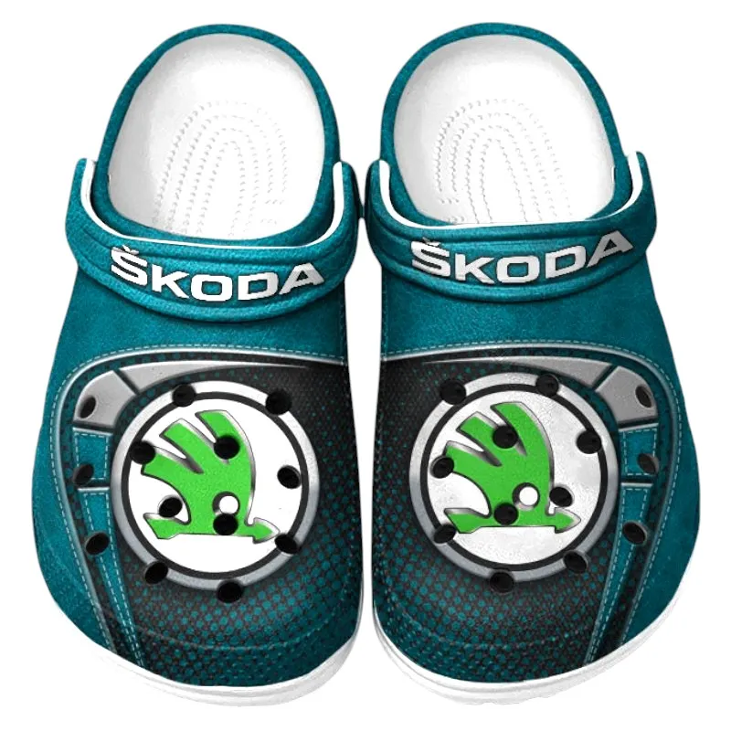 Cyan Edition Iconic Pony Car Inspired All Over Print Clog, Perfect Gift Footwear for Automotive Enthusiasts CAR177