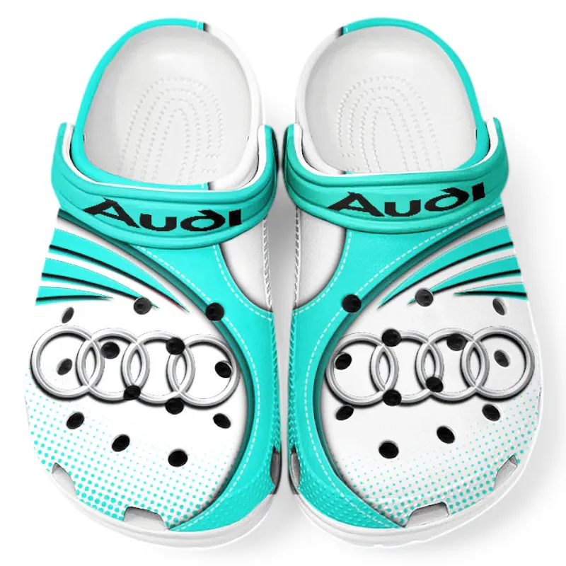 Cyan Edition Luxury Car Inspired All Over Print Clog, Perfect Gift Footwear for Automotive Enthusiasts CAR181