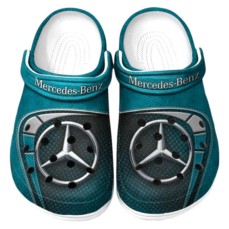 Cyan Edition Prestige Sedan Inspired All Over Print Clog, Perfect Gift Footwear for Automotive Enthusiasts CAR177