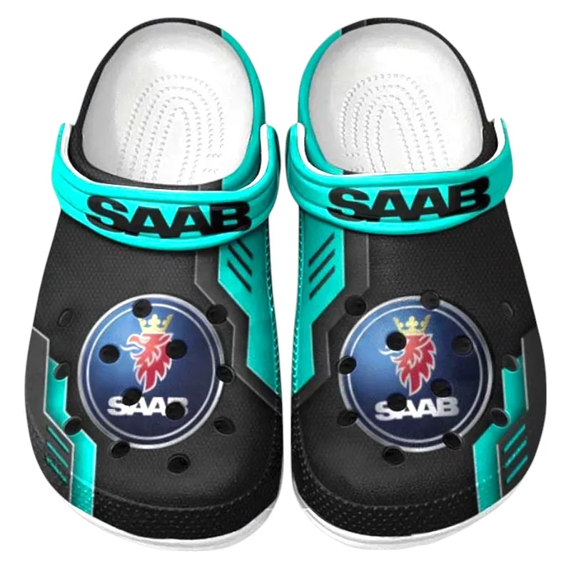 Cyan Edition Urban Vehicle Inspired All Over Print Clog, Perfect Gift Footwear for Automotive Enthusiasts CAR185
