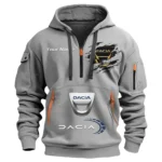 Hoodie Half Zipper Exclusive Logo Gift For Urban Crossover Enthusiasts CAR113 - Gray