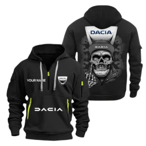 Hoodie Half Zipper Exclusive Logo Gift For Dynamic Compact Auto Enthusiasts CAR166 - Black