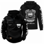 Affordable Ride Tactical Quarter Zip Hoodie, Exclusive Logo Hoodie For Car Enthusiasts CAR106 - Black