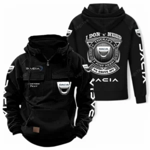 Affordable Ride Tactical Quarter Zip Hoodie, Exclusive Logo Hoodie For Car Enthusiasts CAR106 - Black