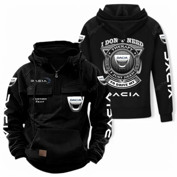 Affordable Ride Tactical Quarter Zip Hoodie, Exclusive Logo Hoodie For Car Enthusiasts CAR106 - Black