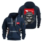 Hoodie Half Zipper Exclusive Logo Gift For Practical Car Enthusiasts CAR166 - Navy