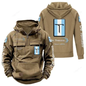 Exotic Roadster Tactical Quarter Zip Hoodie, Exclusive Logo Hoodie For Car Enthusiasts CAR960 - Khaki
