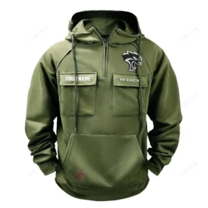 Performance Street Coupe Tactical Quarter Zip Hoodie, Exclusive Logo Hoodie For Car Enthusiasts CAR109 - Army Green