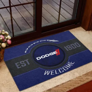 High-Performance Automobile Doormat, Durable Auto-Inspired Rug for Garage or Home Entry CAR169 - Blue