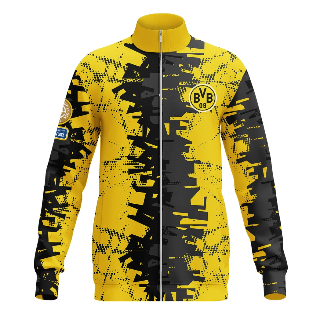 Dortmund Loyalisten Stand Collar Jacket, Athletic Stretch Fan Comfort Jacket HVN1082BD - Image 2
