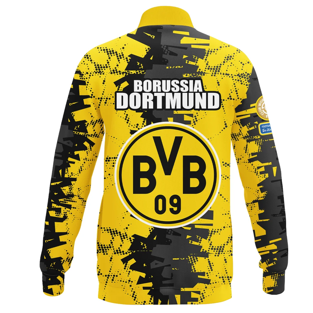 Dortmund Loyalisten Stand Collar Jacket, Athletic Stretch Fan Comfort Jacket HVN1082BD - Image 3