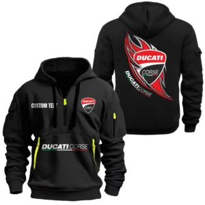 Track Hunter Hoodie Half Zipper, All Over Print Hoodie Gift For Track Hunter Enthusiasts CAR170 - Black