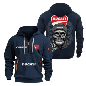 Hoodie Half Zipper Exclusive Logo Gift For Adrenaline Machine Enthusiasts CAR166 - Navy
