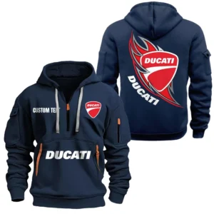 Hoodie Half Zipper Exclusive Logo Gift For Agile Street Fighter Enthusiasts CAR170 - Navy