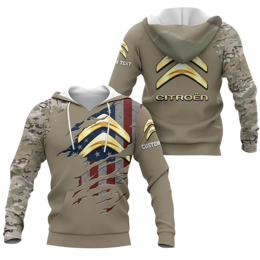 Efficient Vehicle Hoodie 3D Print, Old-School Garage Spirit Hoodie CAR460